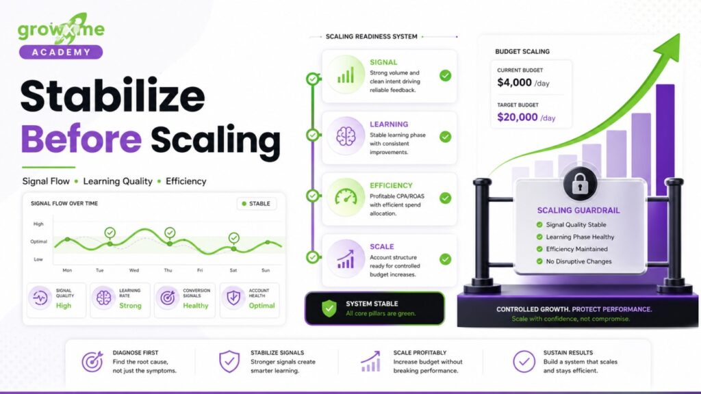 Learn how to stabilize facebook and meta ads before scaling