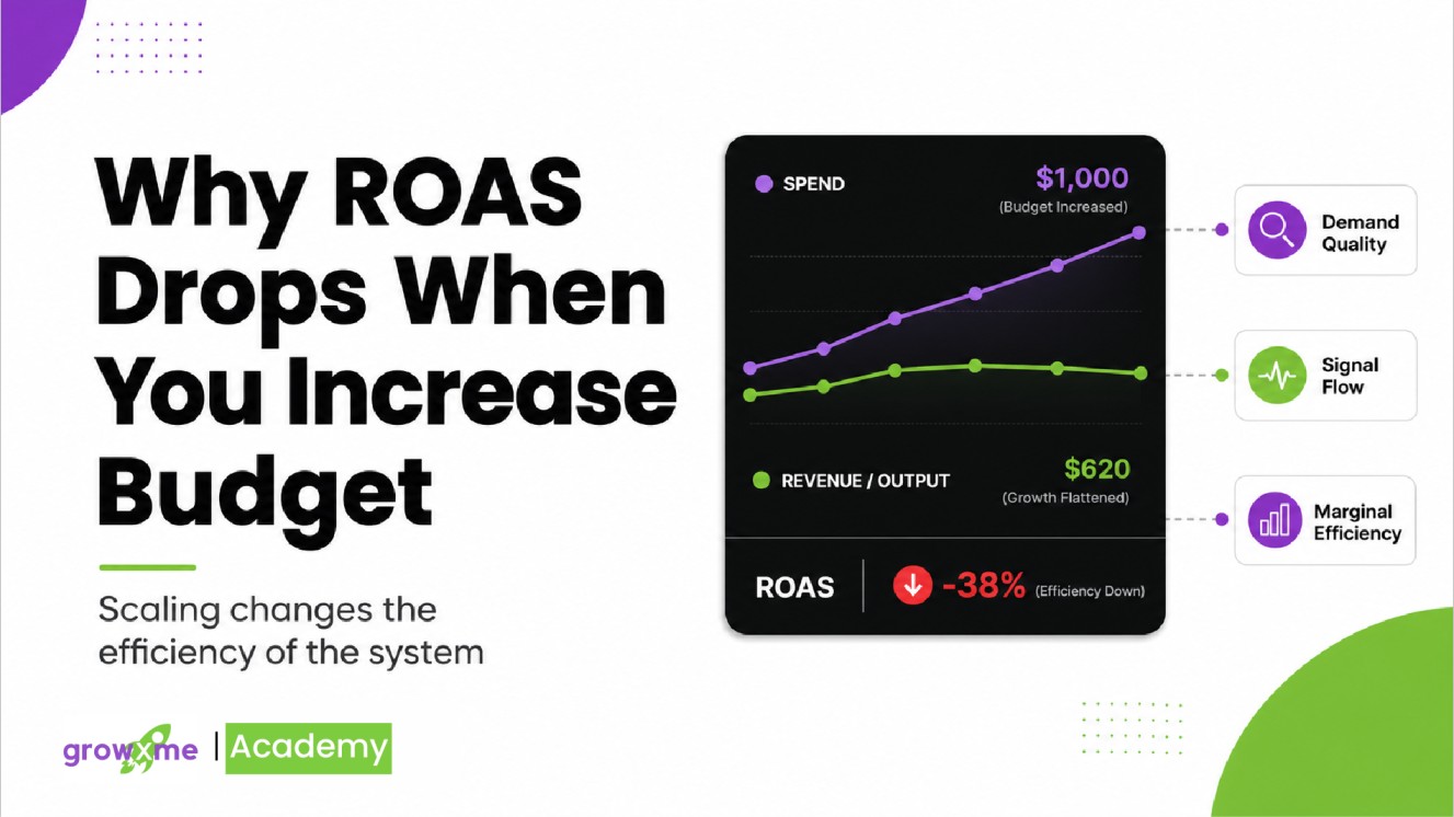 Why ROAS drops when increasing Meta Ads, Facebook Ads, or Instagram Ads budget